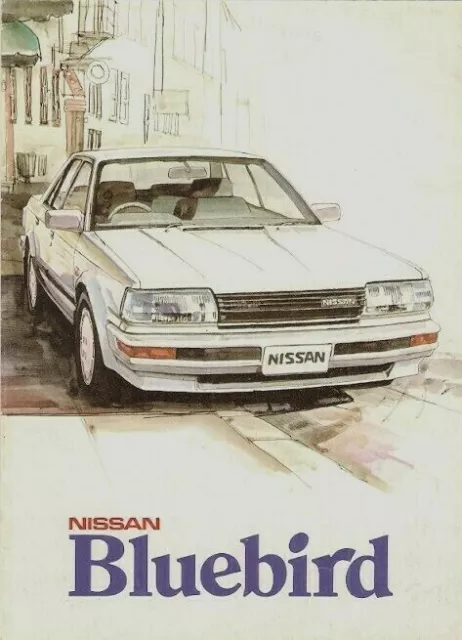 Nissan Bluebird 1986 UK Market Launch Foldout Sales Brochure L LX SLX SGX Turbo