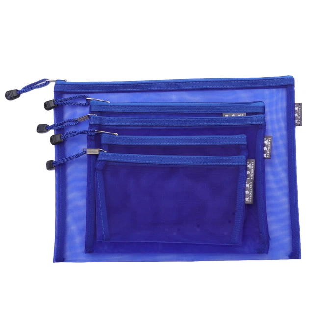 5 Pcs Travel Small Makeup Bag Zip Document Holder Zipper Pouch