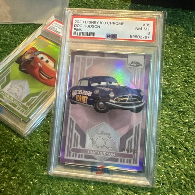 2023 TOPPS CHROME Disney 100 Doc Hudson /25 Orange Refractor