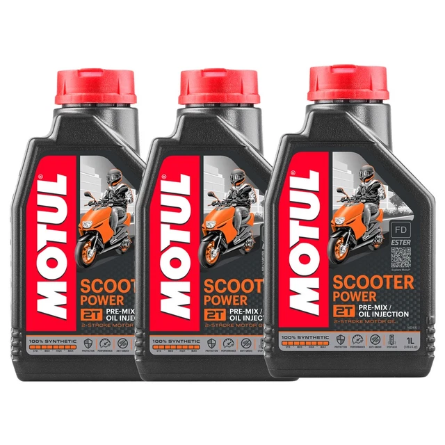 1Lt Olio Miscela Moto Scooter Motul 710 2T 100% Sintetico Estere - Foto 8