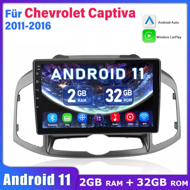 2+32G Android Autoradio Für Chevrolet Captiva 2011-2016 GPS Navi BT Carplay WIFI