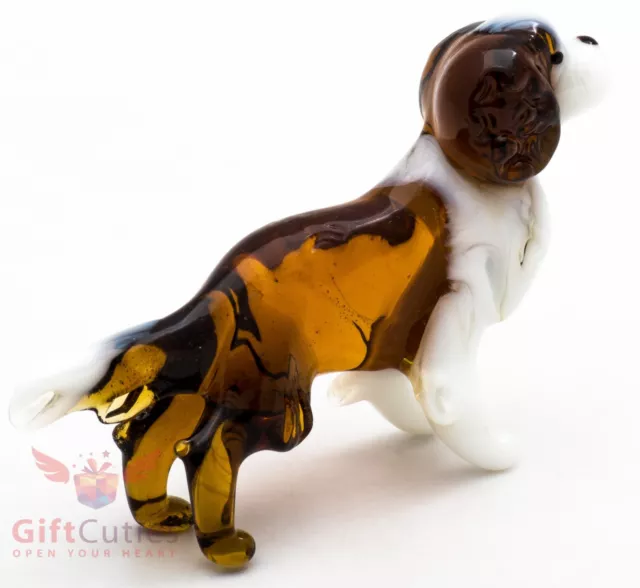 Art Blown Glass Figurine of the Cavalier King Charles Spaniel dog 3