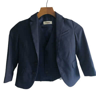 H&M Blue Suit Waistcoat 5-7YRS Kids Wedding Jacket Smart Clothing