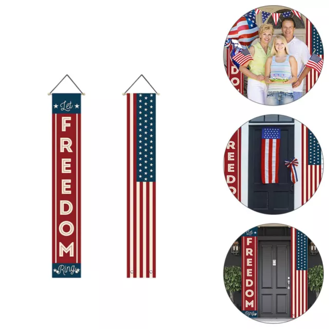 Hanging Banner Independence Day Cerimonia Di Decorazione 4th Of July Decor 2