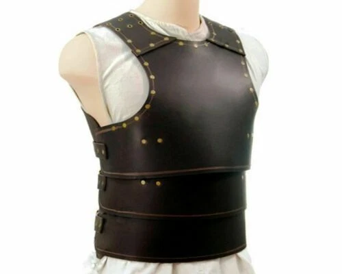 Médiéval Armure Cuir Cuirasse & Plaque Cosplay & Larp Déguisement Brownfs