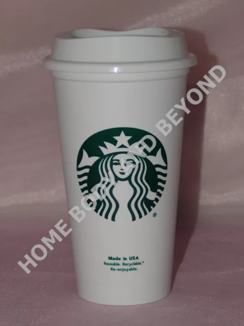 STARBUCKS Reusable Grande 16 OZ Plastic Coffee Tea Hot Cup Mug