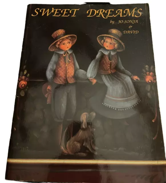 Vintage 1989 Jo Sonja SWEET DREAMS Tole Painting Patterns Instruction Book EUC