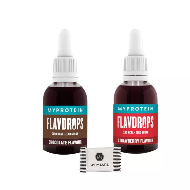 #020 Myprotein FlavDrops 2x 50 ml (chocolate + fresa)