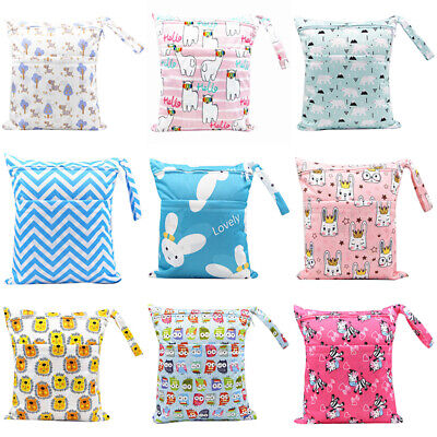 Diaper Nappy Pouch New Reusable for Baby Waterproof Zip Wet Dry Bag Infant Cloth