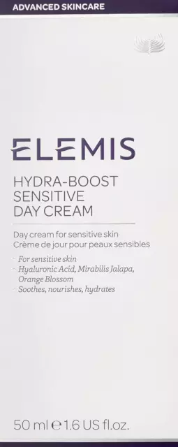 ELEMIS Crème De Jour Hydra-Boost, Crème De Jour Visage Pour Peaux Sensibles, Hyd 3