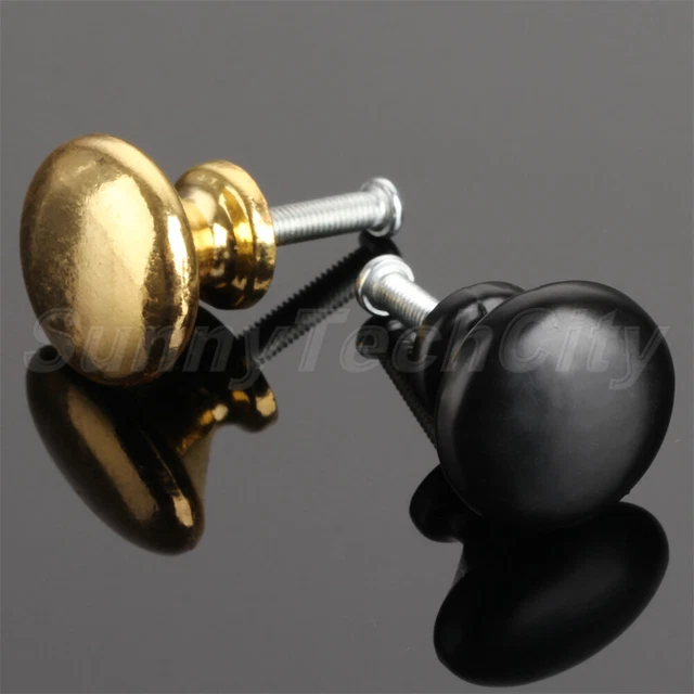 5x Retro Cabinet Drawer Closet Round Pull Knobs Cupboard Door Dresser Handles