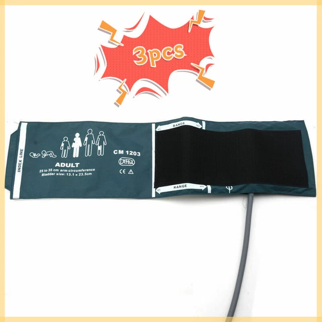 Reusable3pc single tube blood pressure cuff patient monitor cuff NIBP cuff adult