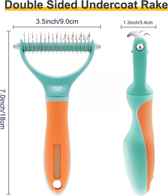 Pet Hair Remover Dog Cat Comb Grooming Massage Deshedding Cleaning Brush Tool 2