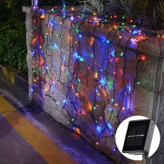 Solar String Light Outdoor 8 Modes Solar Christmas Lights Waterproof for Garden