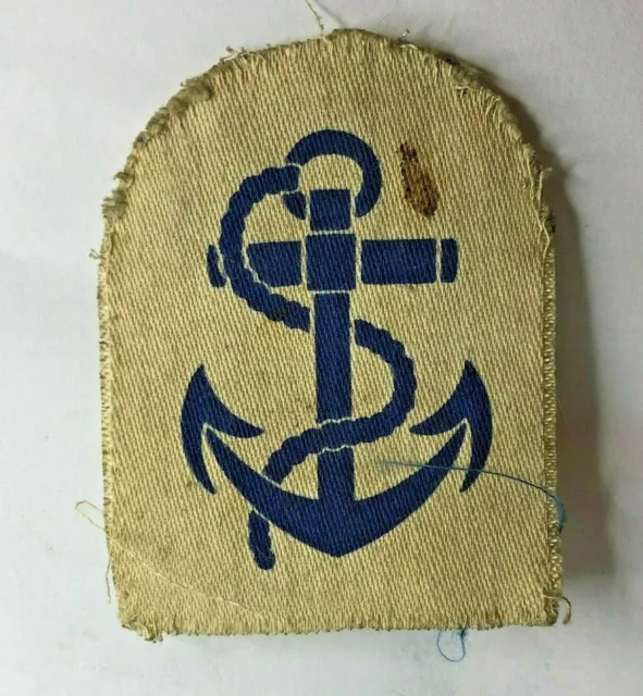 WW2 Royal Navy  Leading seaman Trade Badge patch Printed Canvas