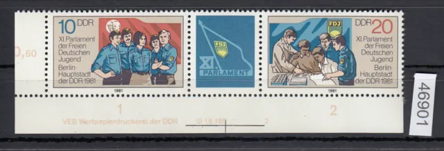 DDR 1981, Mich.-Nr.: 2609+10 ** DV  FN 2