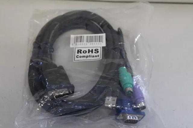 Digitus KVM-Kabel VGA - VGA-PS/2-USB 1,8m AK82001 EAN4016032201151