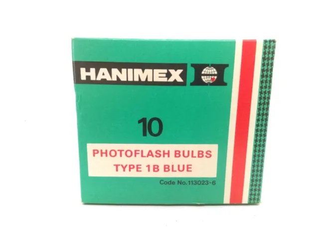 Bombillas de fotoflash HANIMEX 10x, azul tipo 1B - 10 bombillas