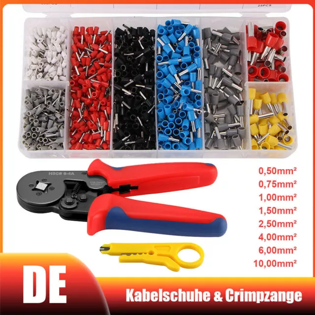 Crimping Tool Set 1200Pcs Terminal Wire End Cord Lug Ferrule