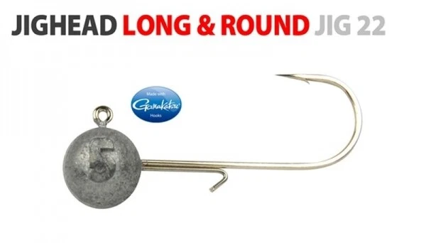Spro Long & Round Jighead - Jig22 Hakengröße 2 Gamakatsu Jigkopf