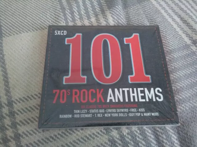 101 -  70s Rock Anthems (5CD) Various artists (2017) - New Sealed - Free UK P&P