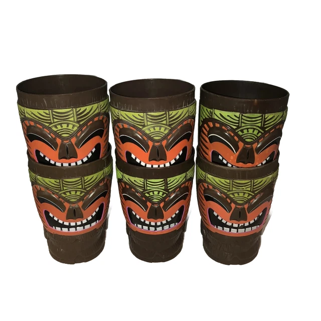 Bob Chinn’s World Famous Mai Tai Tiki Cups Hawaiian Mugs Lot Of 6