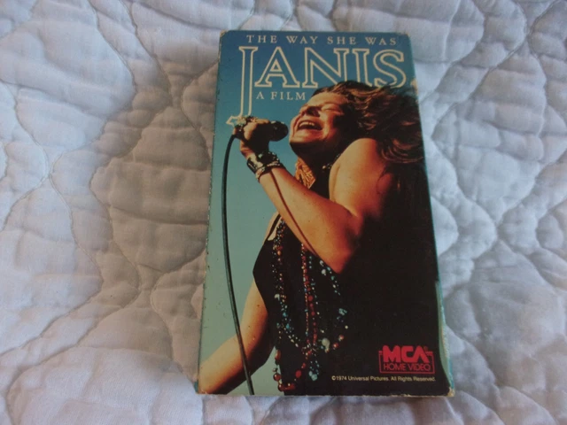 THE WAY SHE WAS JANIS A FILM VHSビデオ