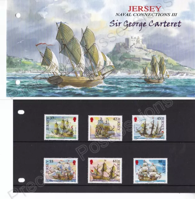 Jersey Mnh Presentation Pack Stamp Set 2009 Sir George Carteret Sg 1470-1475