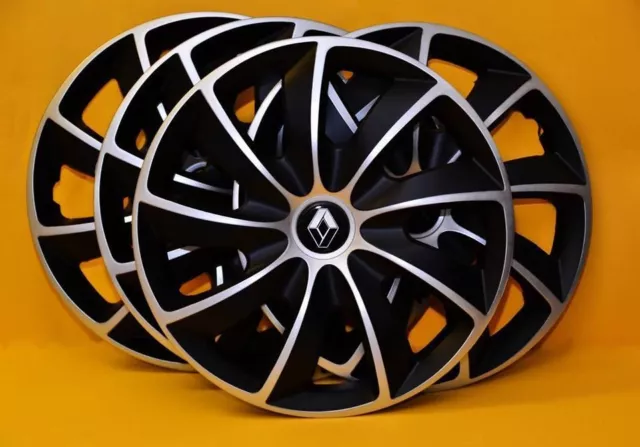 4x14" RENAULT CLIO,KANGOO......SET DI 4 FINITURE RUOTE 14 POLLICI, COPERTURE, COPRIMOZZO