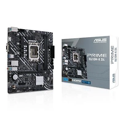 ASUS PRIME H610M-K D4 Socket 1700/H610/Ddr4/S-Ata 600/Micro Atx £106.25 ...