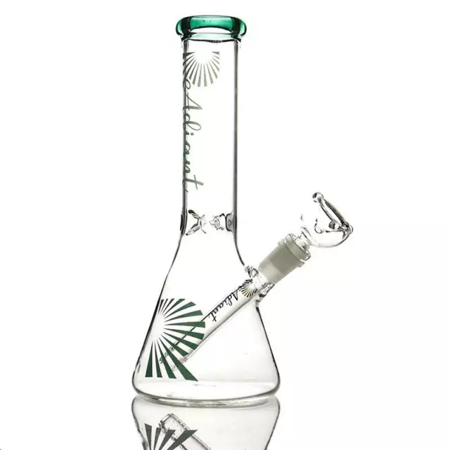 Neuf Bong en verre 26 cm de haut avec accessoires de rechange