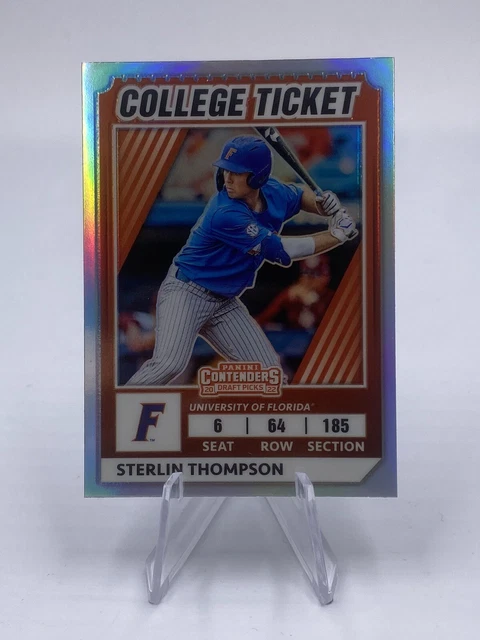 2022 Elite Extra Edition Baseball | Sterlin Thompson #CTO-16 College Ticket HOLO