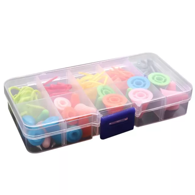 60 Pieces Knitting Crochet Locking  Markers Mix Color and 20 Pieces 26301