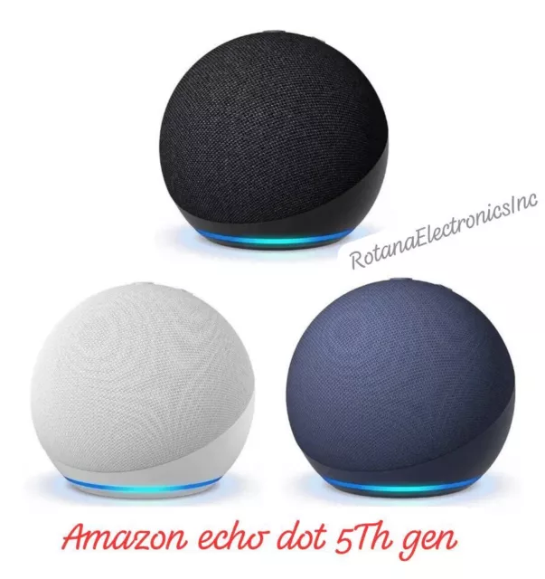 All New_Amazon Echo Dot 5Th Gen Smart Speaker With Alexa,  Bigger Vibrant Sounds