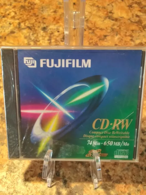 5 Fuji film CD-RW Factory Sealed 74 Min 650 MB Rewritable CD Disc