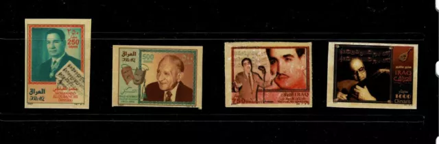 Famous Iraqi Theatre Artists,Full Set Of 4 Stamps Mnh(Self Adhesive Stamps).