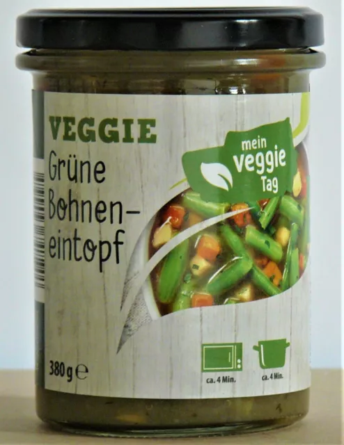 Dreistern Omnimax VEGGIE Grüne Bohneneintopf - vegan - 380 g Glas