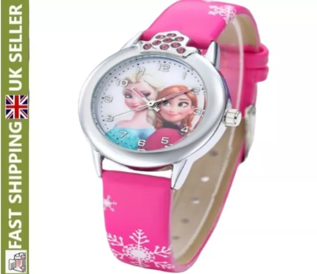 Children's Frozen Watch Cartoon Steel Bracelet Kids Princess Gift Kid Elsa Anna