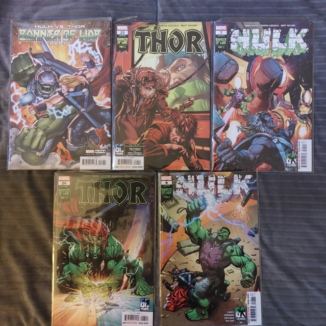 Hulk vs. Thor, Banner Of War COMPLETE RUN! NM or Better HULK THOR MARVEL