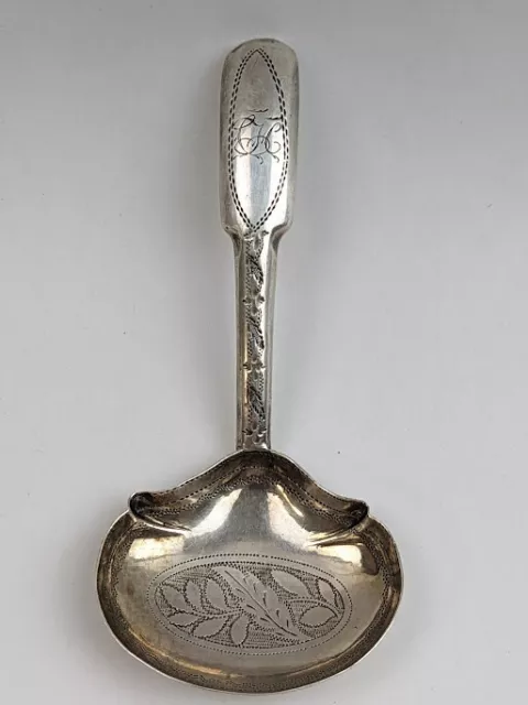 George III Sterling Silver  Tea Caddy Spoon William Pugh Birmingham England 1812