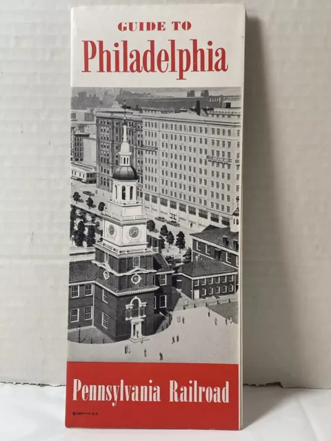 Pennsylvania Railroad 1957 Guide to Philadelphia Locomotives Map Connie Mack Sta