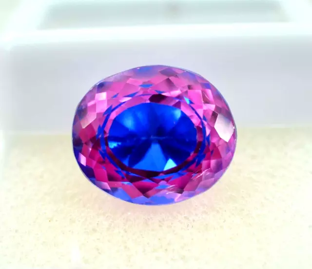 11.55 CT Natural Bi- Color Pitambari Sapphire Oval Cut Loose Certified Gemstone