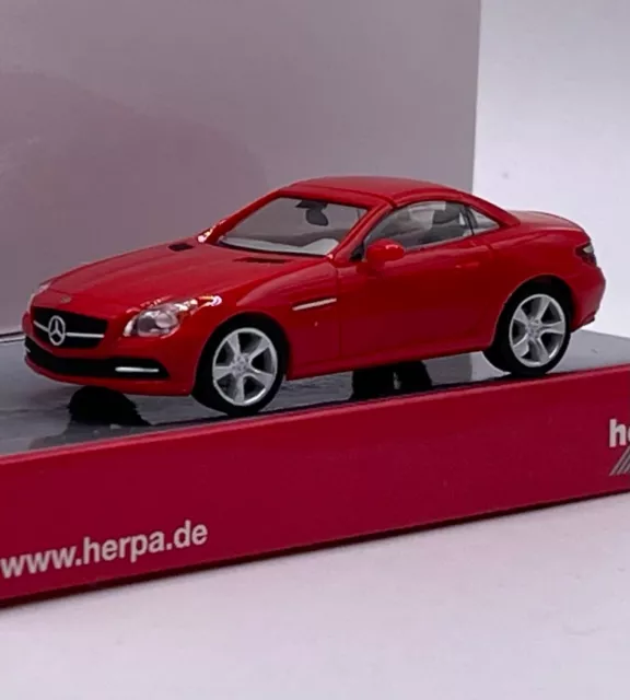 Herpa H0 024815 Mercedes Benz SLK Roadster Sportwagen in rot, OVP, 1:87, K91/15