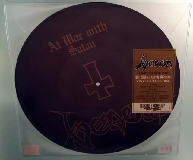 LP Picture Disc Venom AT WAR WITH SATAN RSD 2017 VINILE LIMITED EDITION