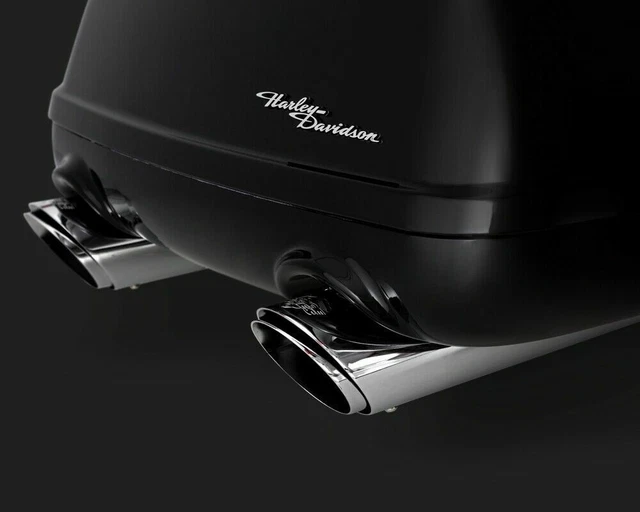 Vance & Hines 16796 Chrome Twin Slash Round Slip On Mufflers 17-19 Freewheeler