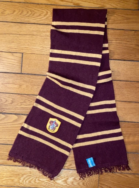 Official Harry Potter Gryffindor Scarf, 6ft Long, 100% Lambs Wool Warner Bros