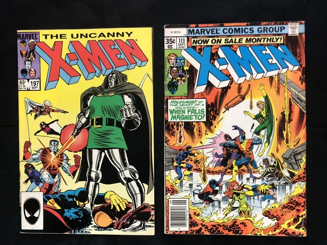 Uncanny X-Men #197 + #113 CLASSIC COVERS See Photos.