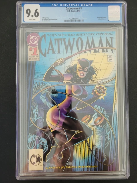 Catwoman #1 Cgc 9.6 Graded Dc Comics 1993 Embossed Jim Balent Cover & Art