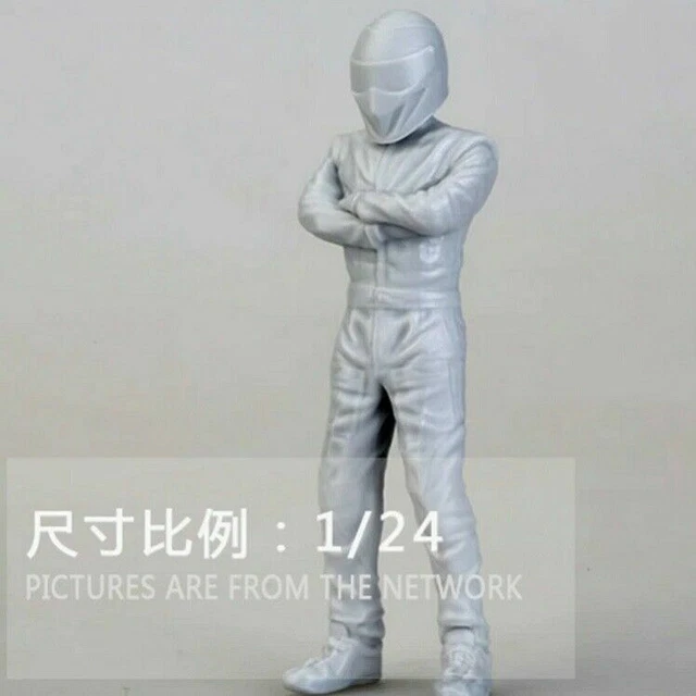 1/10 Pilote Homme Ancien Avec Écharpe - Figurine Résine Modèle Miniature Non Peint