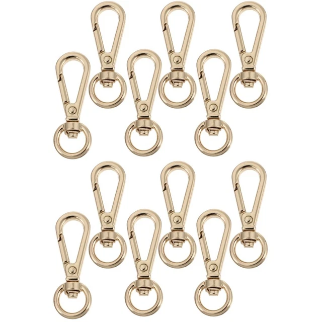 12 Pcs Bag Accessories Push Gate Trigger Hook Lobster Claw Round Tail